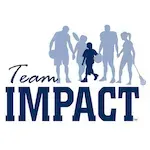 Team IMPACT logo with blue silhouettes of a family and child above the word “IMPACT”