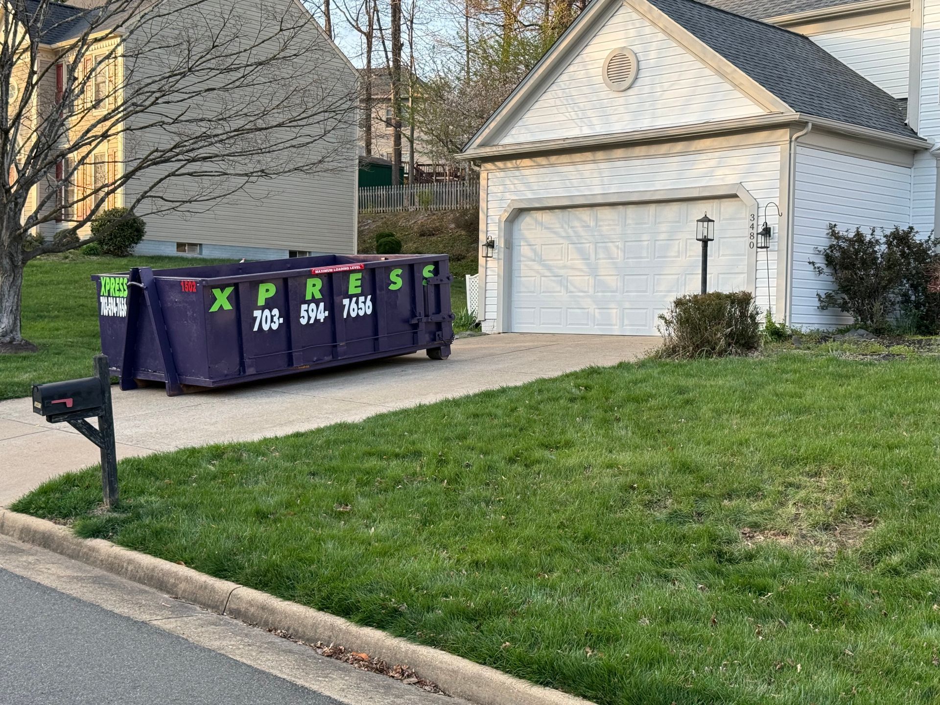 10 yard dumpster rental in Pince William County for a home cleanout