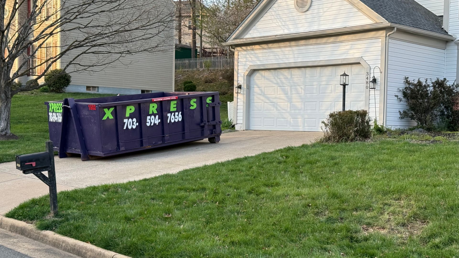 10 yard dumpster rental for home cleanout in Prince William County