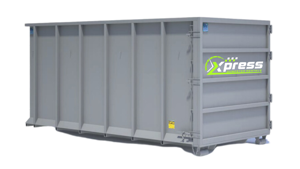 30-yard dumpster rental at a construction site in Warrenton, VA – used for demolition debris and large-scale removal