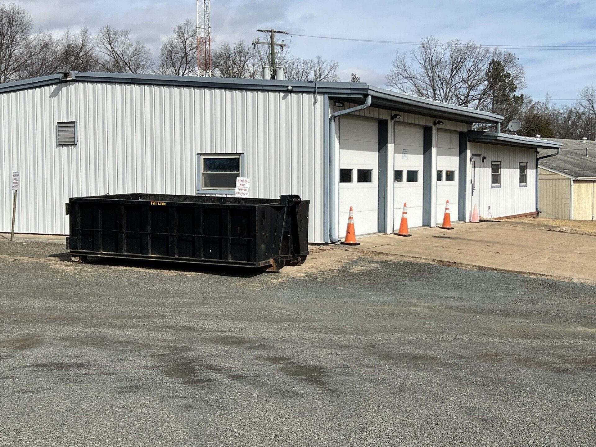 dumpster rental for cleanup at the Catlett Fire Dept.