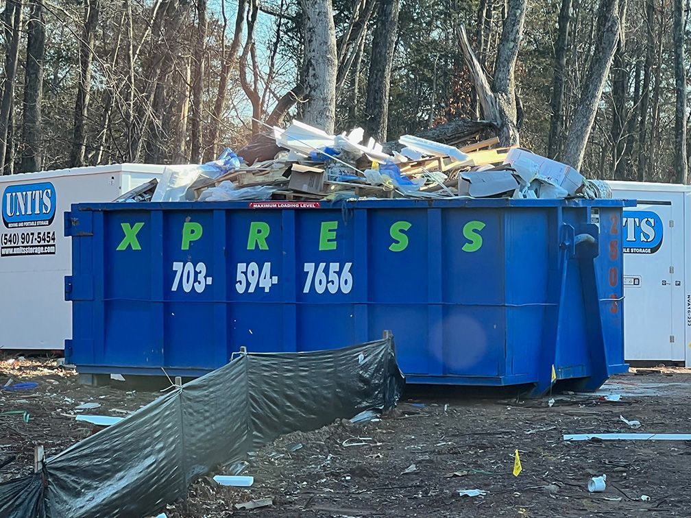 30 yard dumpster Gainesville VA construction cleanup