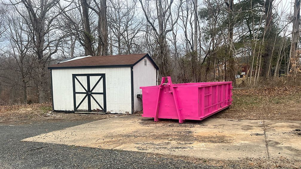 12-yard roll-off dumpster for yard waste removal in Warrenton, VA
