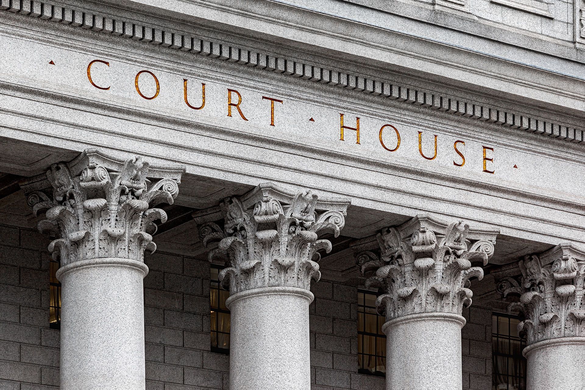 inscription on the courthouse