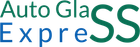 Auto Glass ExpreSS logo in green and blue text on a white background