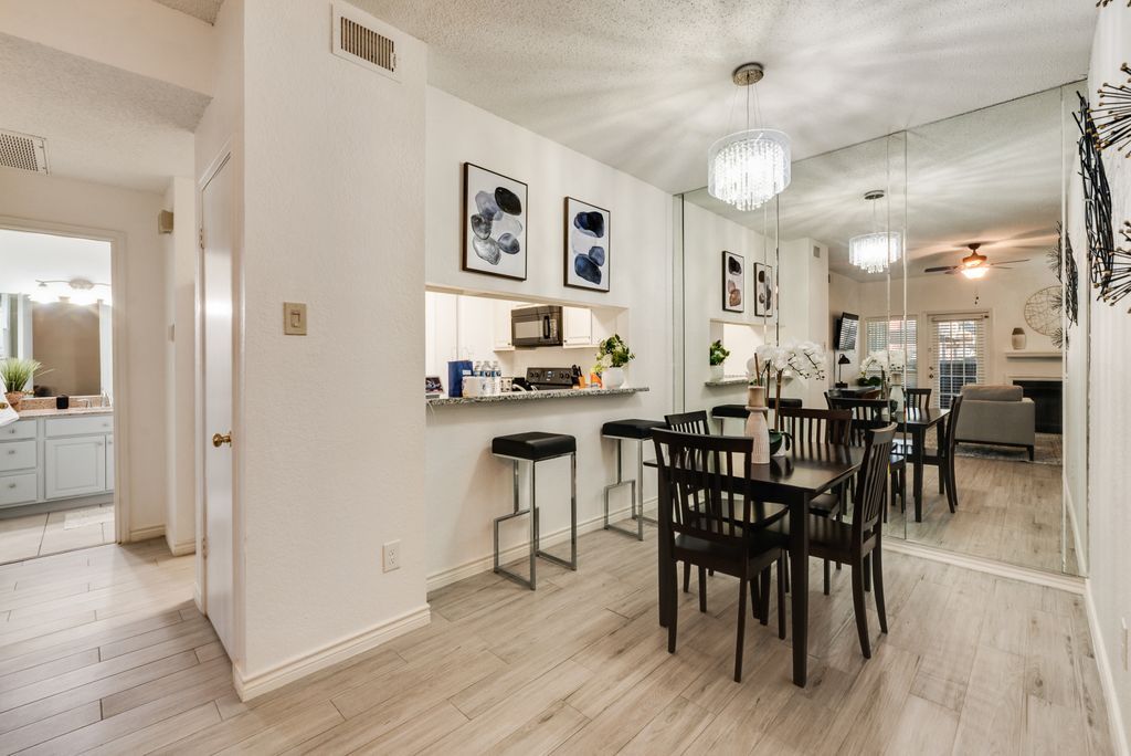 Professionally furnished one bedroom condo designed for comfortable mid-term living