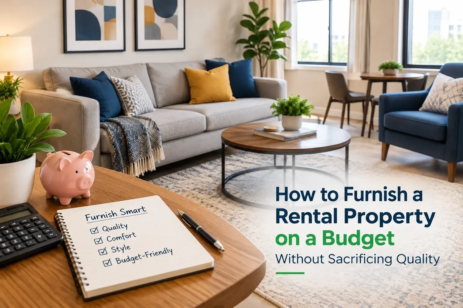 Budget-friendly rental property furnished with quality furniture and modern decor.