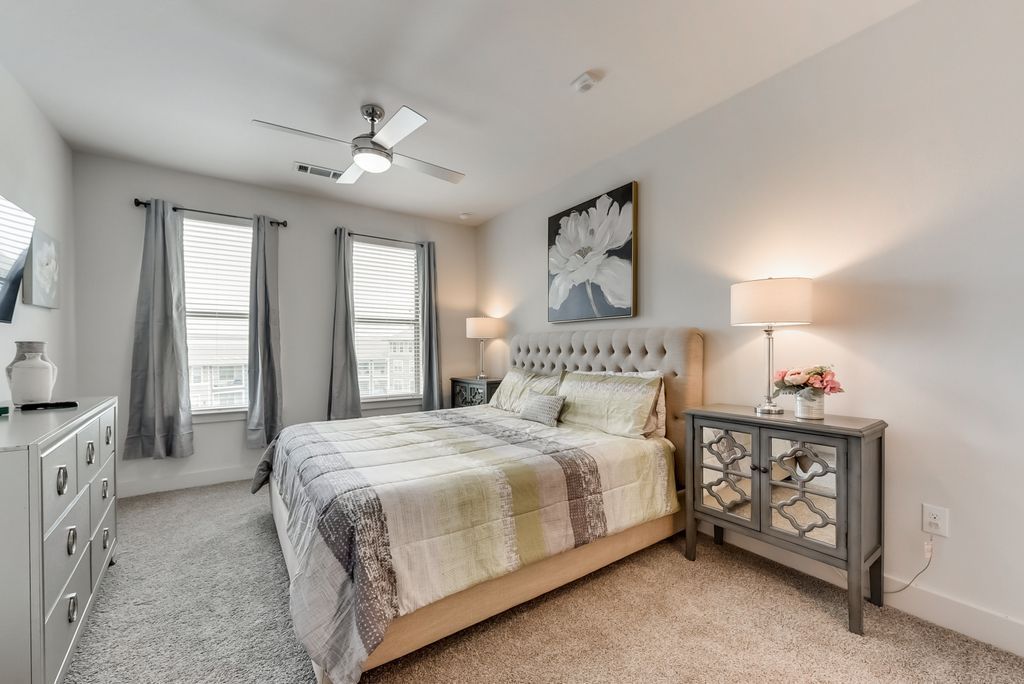 Luxury staged bedroom, DFW Metro Area