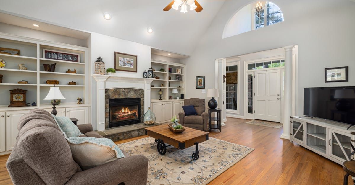 Cozy staged living room in DFW Metro Area.