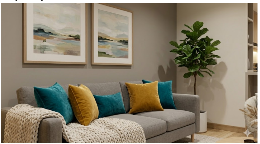 Modern Staged Living Room, Dalla-Fort Worth Metro Area, Tx