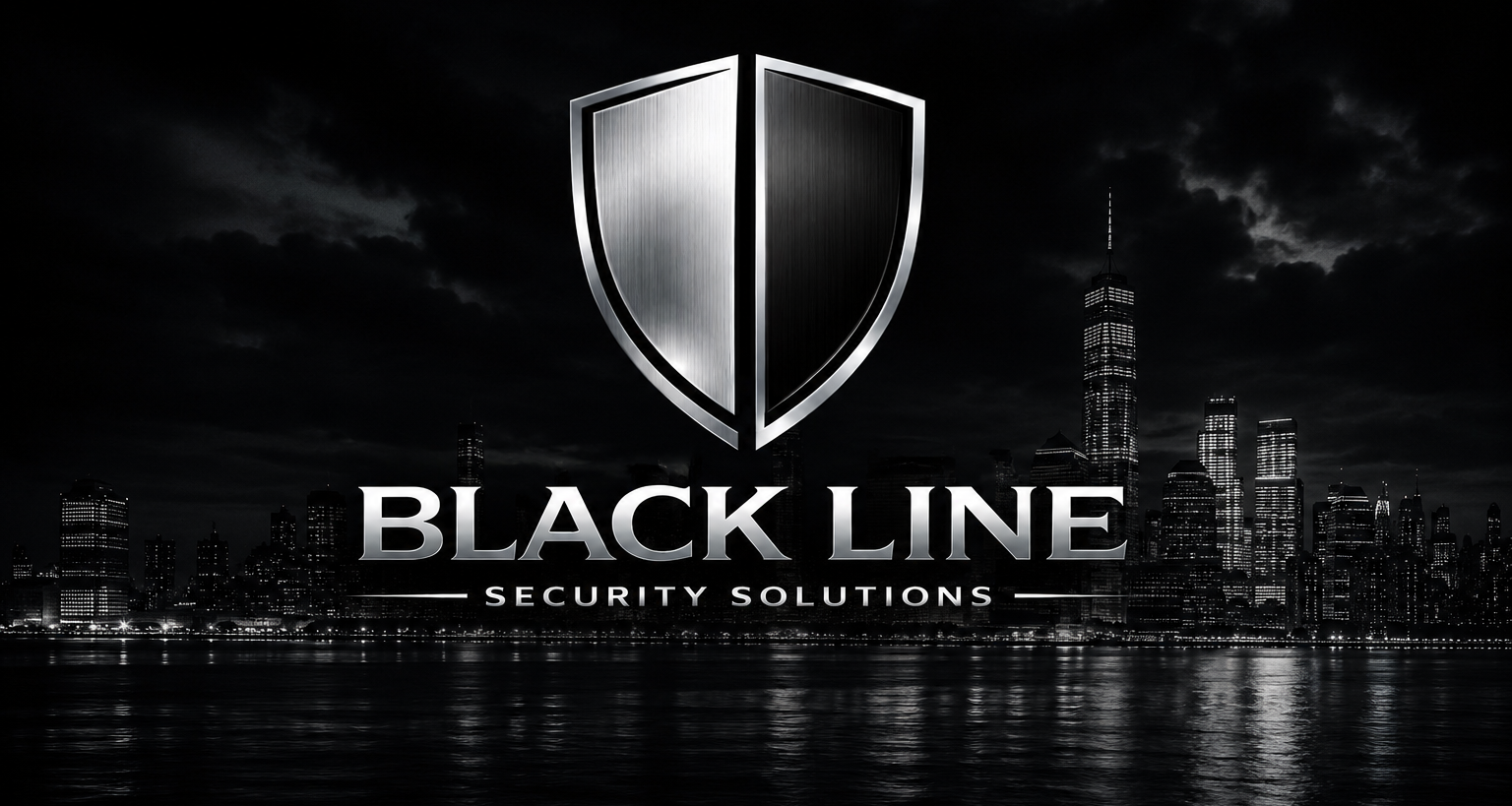 Blackline SEC protection agent beside black SUV on Long Island road