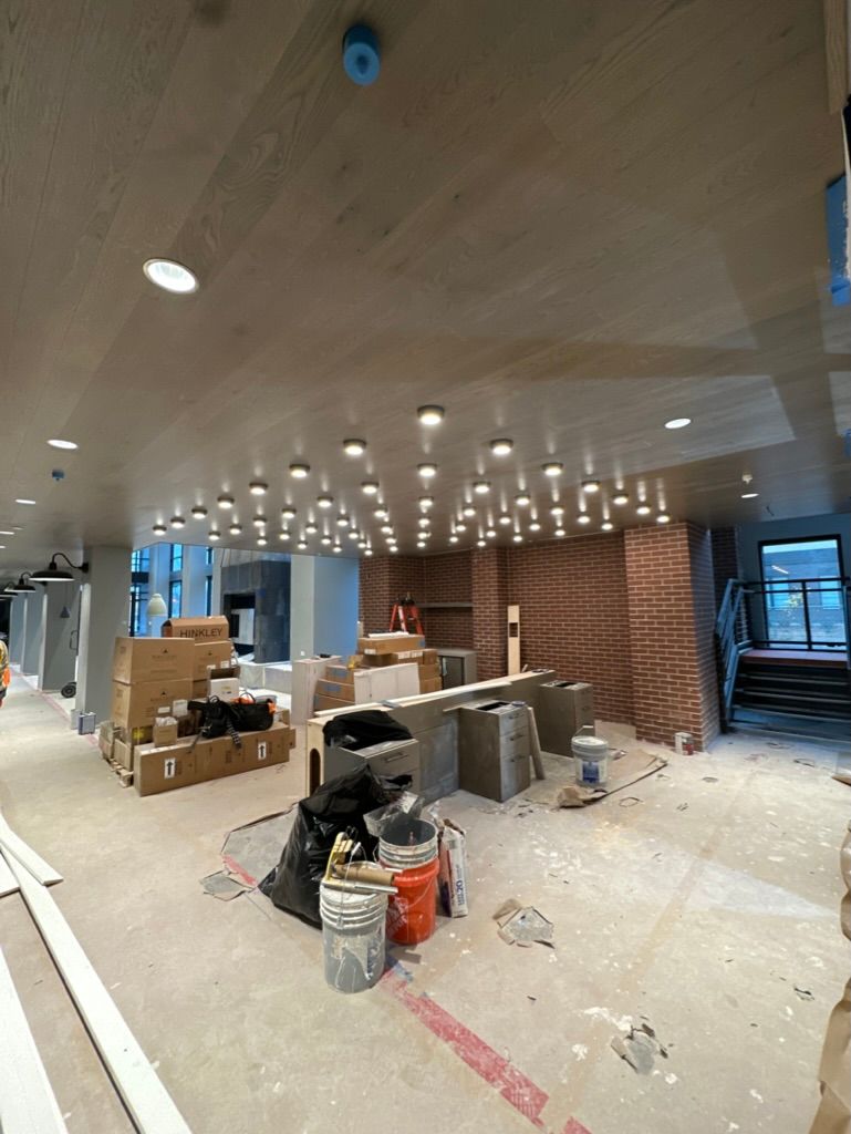 Lighting control system installation in lobby space Arvada, Colorado
