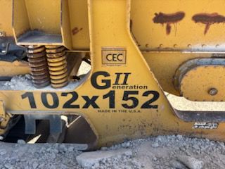 Yellow construction equipment with 