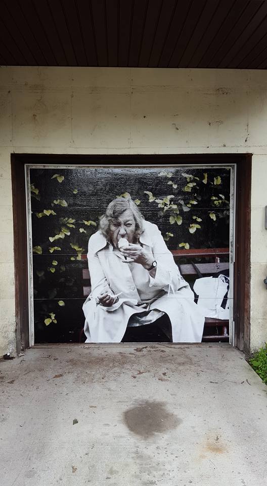 Portrait on a building