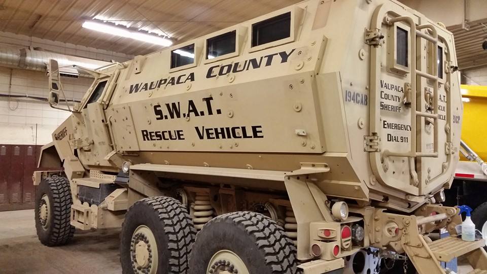 Waupaca County SWAT vehicle