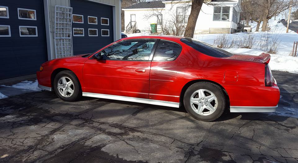Red car with no decals