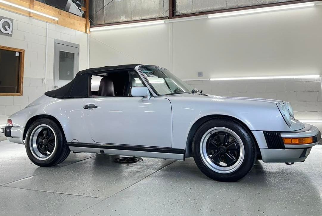ceramic coated vehicle parked indoor