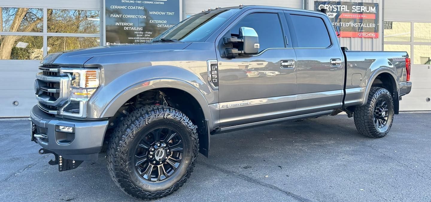 vehicle with Ceramic Coating parked outside