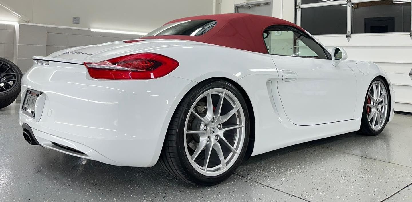 white vehicle with paint protection film