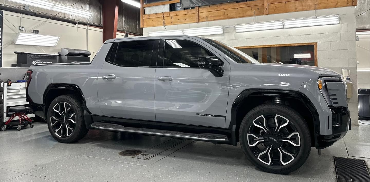 vehicle with window tinting