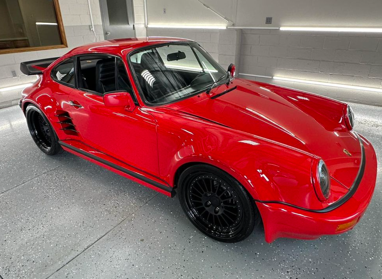 red car with paint protection film