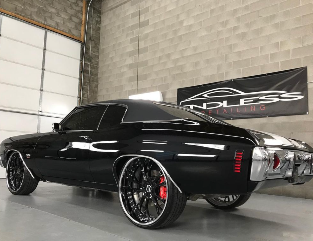 black car with ceramic coating and PPF