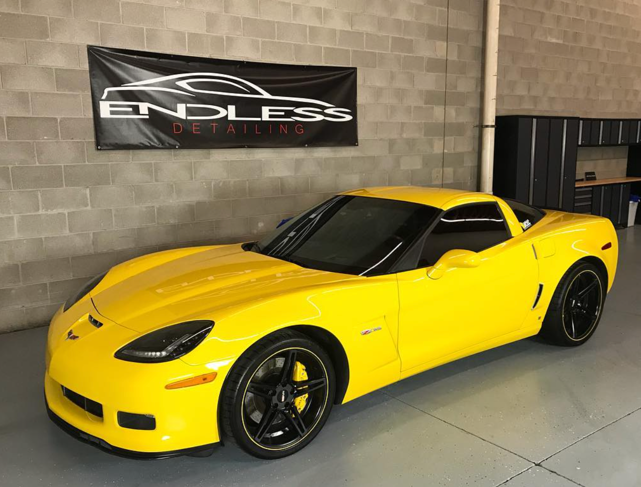yellow car with window tint