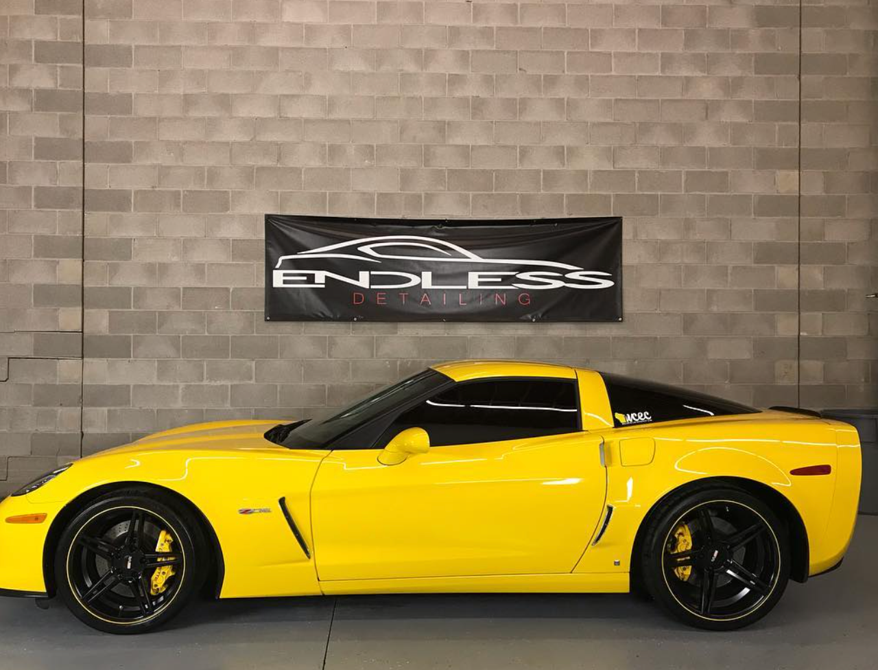 yellow car with window tint