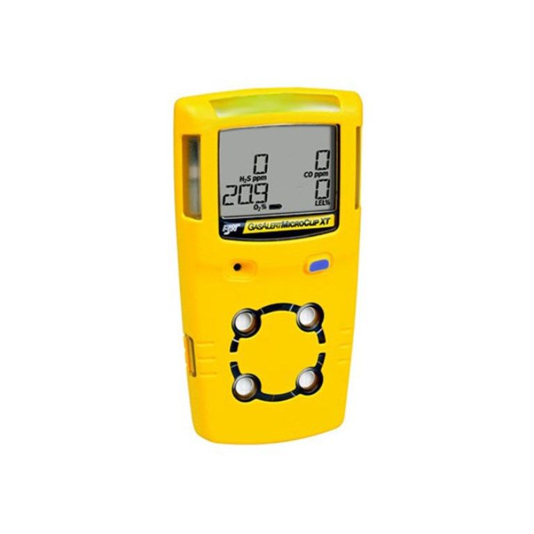 Yellow Multi-gas Detector With Digital Displays Showing Gas Levels; Buttons Below Screen — JC Hire in Bli Bli, QLD