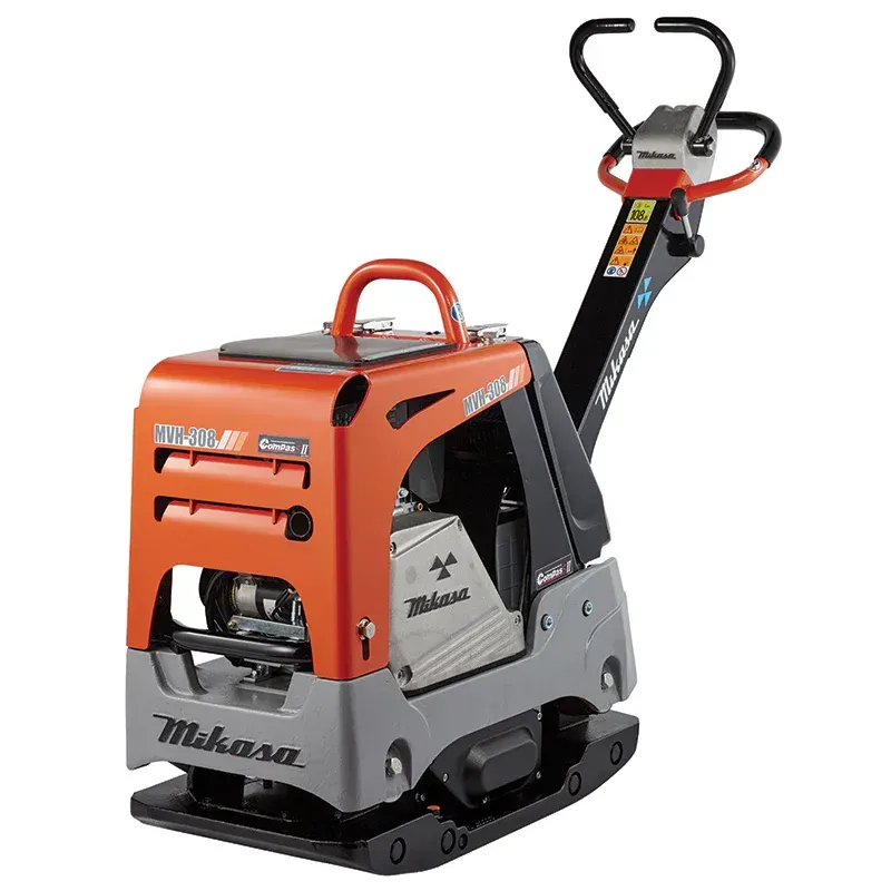 Orange and Gray Mikasa Plate Compactor on a White Background — JC Hire in Bli Bli, QLD