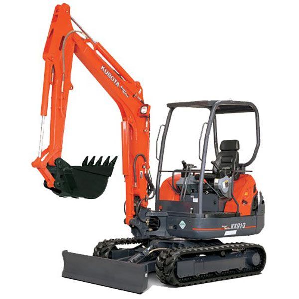 An Orange Mini Excavator — JC Hire In Bli Bli, QLD