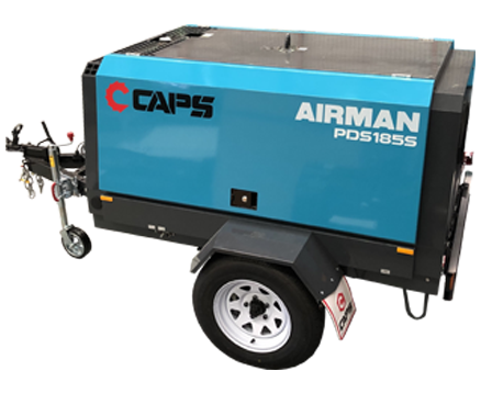 185cfm Towable Compressor — JC Hire In Bli Bli, QLD