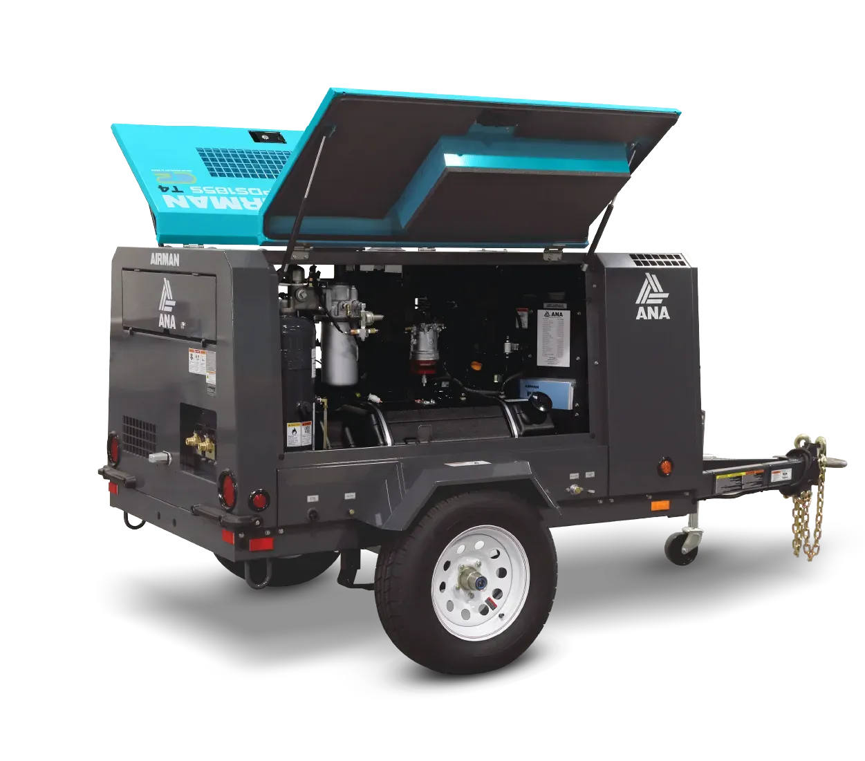 185cfm Towable Compressor — JC Hire In Bli Bli, QLD