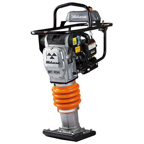 A Mikasa Jumping Jack Compactor Machine, Orange Bellows, Black Frame, and Silver Engine — JC Hire in Bli Bli, QLD