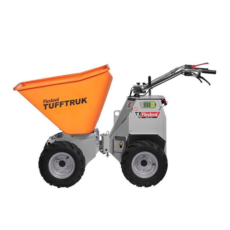 Orange and Gray Motor-driven Wheelbarrow, 