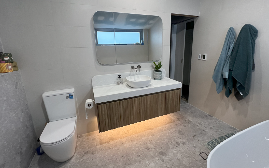 Electrical bathroom renovations and lighting design in Ellenbrook and NOR Perth