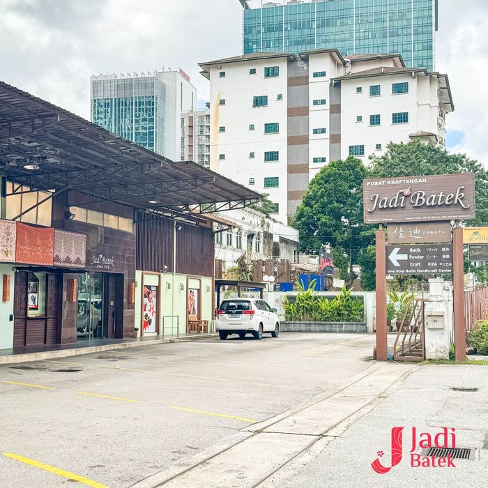 Street scene with a sign for 