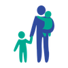 adult with children icon