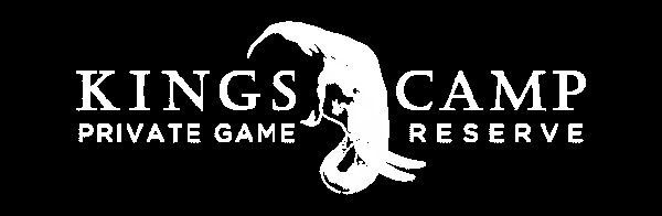 Kings camp private game reserve logo on a black background
