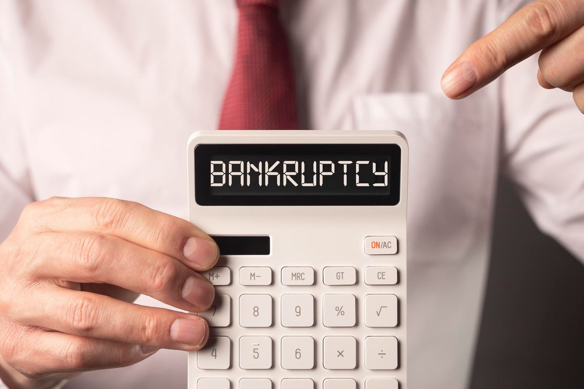 Tax attorney reviewing bankruptcy