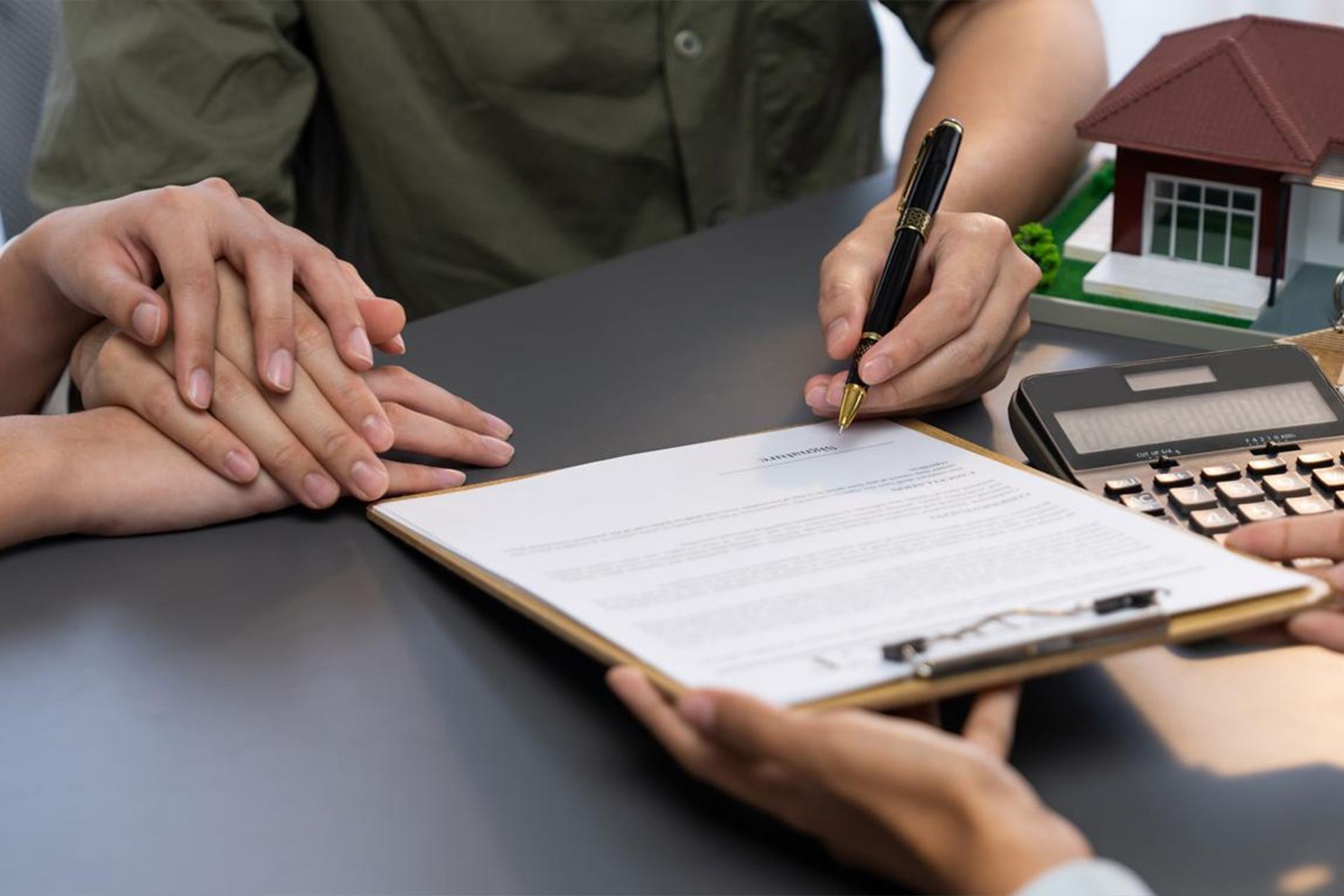 Reviewing documents with an attorney