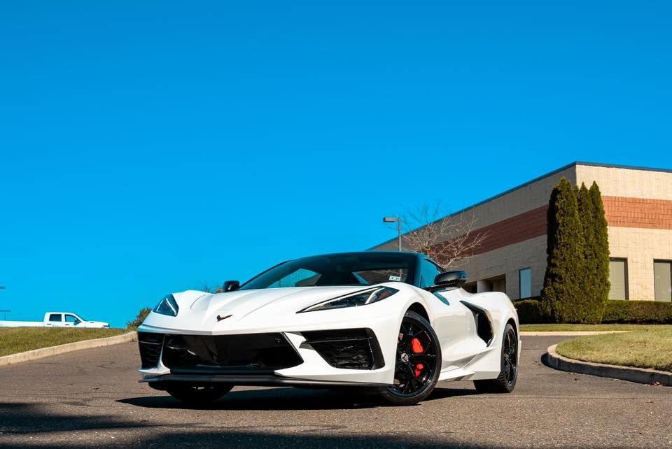 white car with PPF