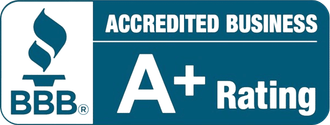 BBB Accredited Business logo: Torch icon, 