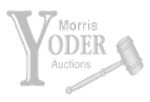 Yoder Auctions logo: Large black