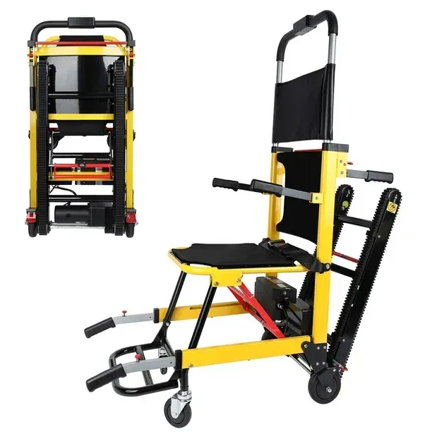 Helping cleints in wheelchairs to navigate stairs