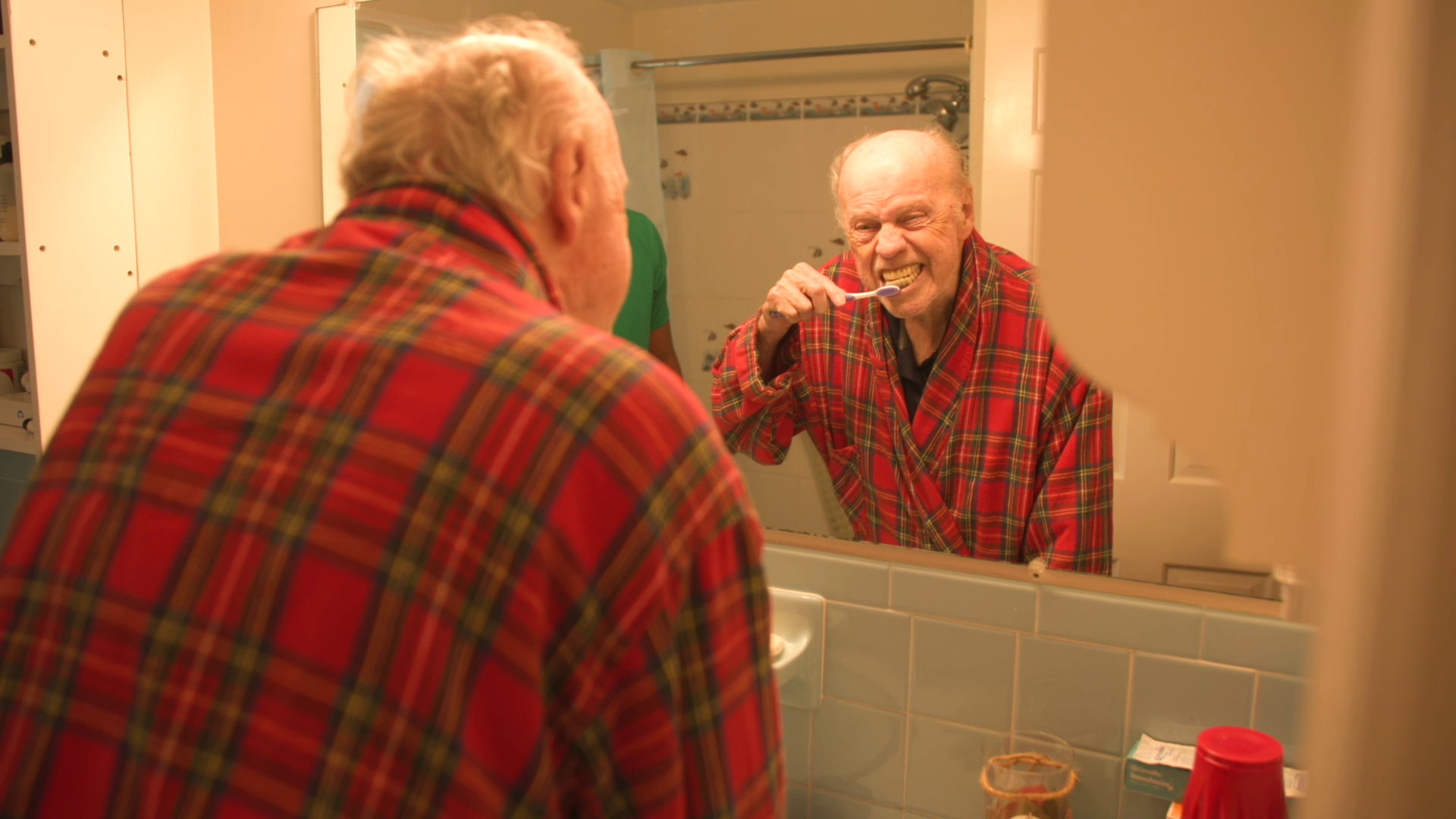 Home health aide with a senior client in a Massachusetts home