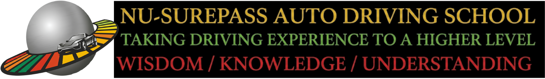 Nu-Surepass Auto Driving School logo