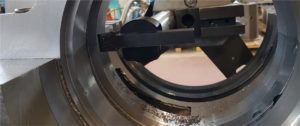 Lavorazione Meccanica in situ di tornitura; lavorazione meccanica in opera di tornitura;