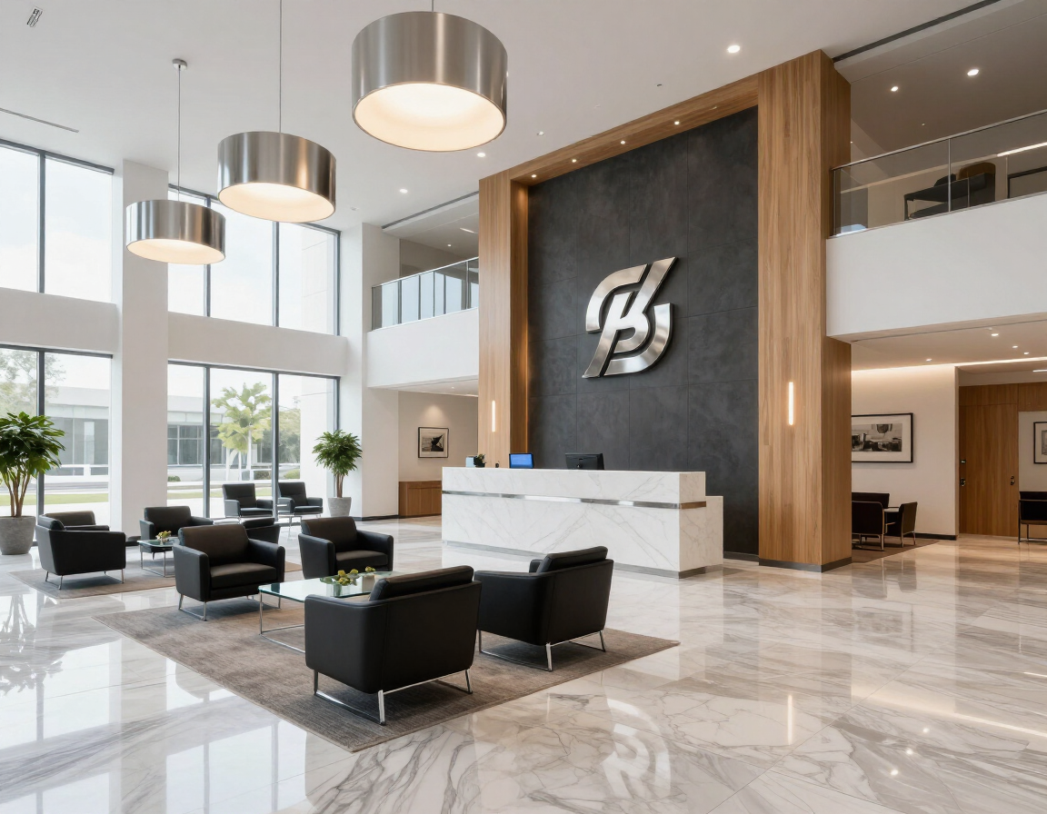 Corporate office lobby