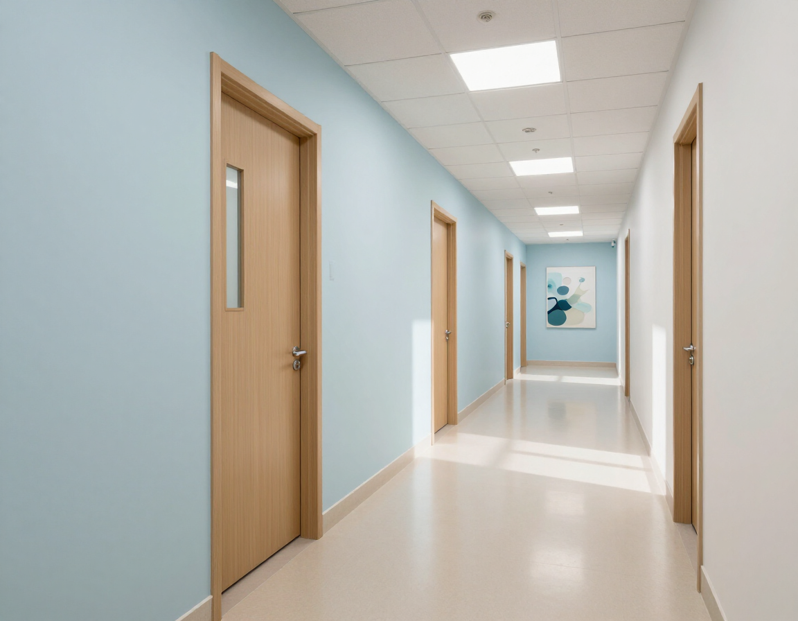 Medical office corridor